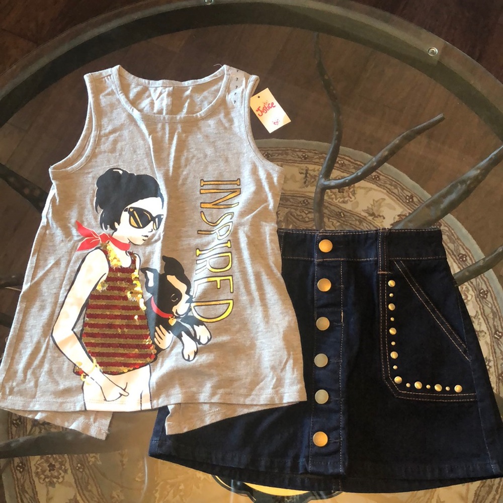 NEW Justice Top and Skirt